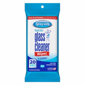 Sw 199r Glass Cleaner Wipes Pouch 20ct Front 3d